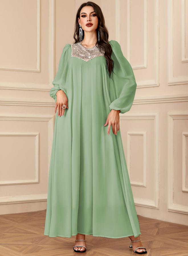 Take Two Women Embellished Balloon Sleeve Maxi Dress - Image 3